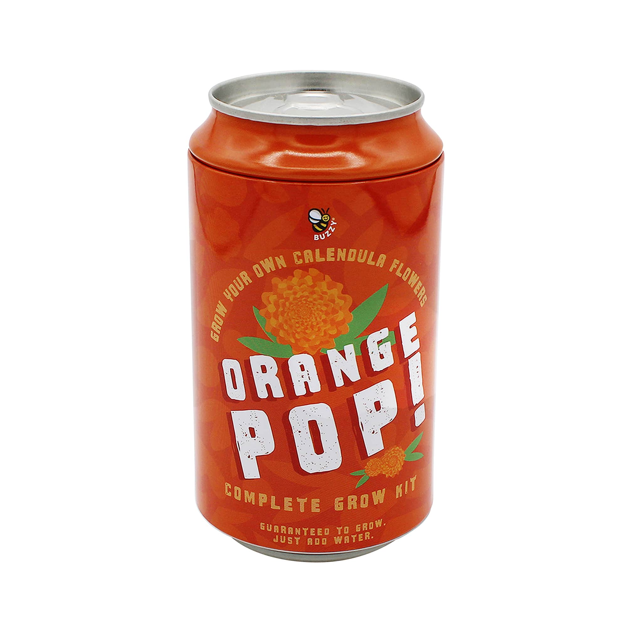 Buzzy® Calendula Flower Soda Can Complete Grow Kit
